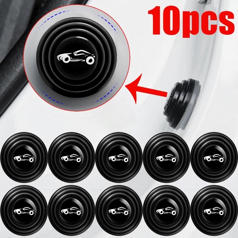 Botão Borracha Anti Impacto Amortecedor Protetor Porta Carro Almofada Silicone Adesivo Portas Carros Antichoque silêncio