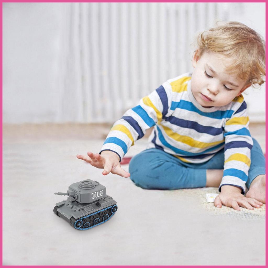 Imprensa Tanque De Brinquedo Educacional Resistente Batalha Caminhão Carro Ir Roll & Fricção Alimentado Mini Defender op