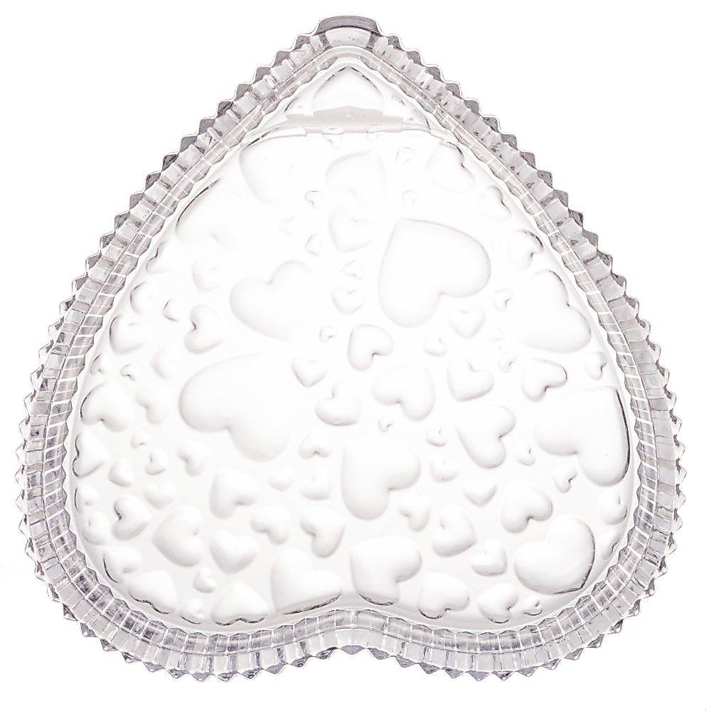 Petisqueira Lyor Cute Hearts de Cristal 18,5cm x 3,5cm
