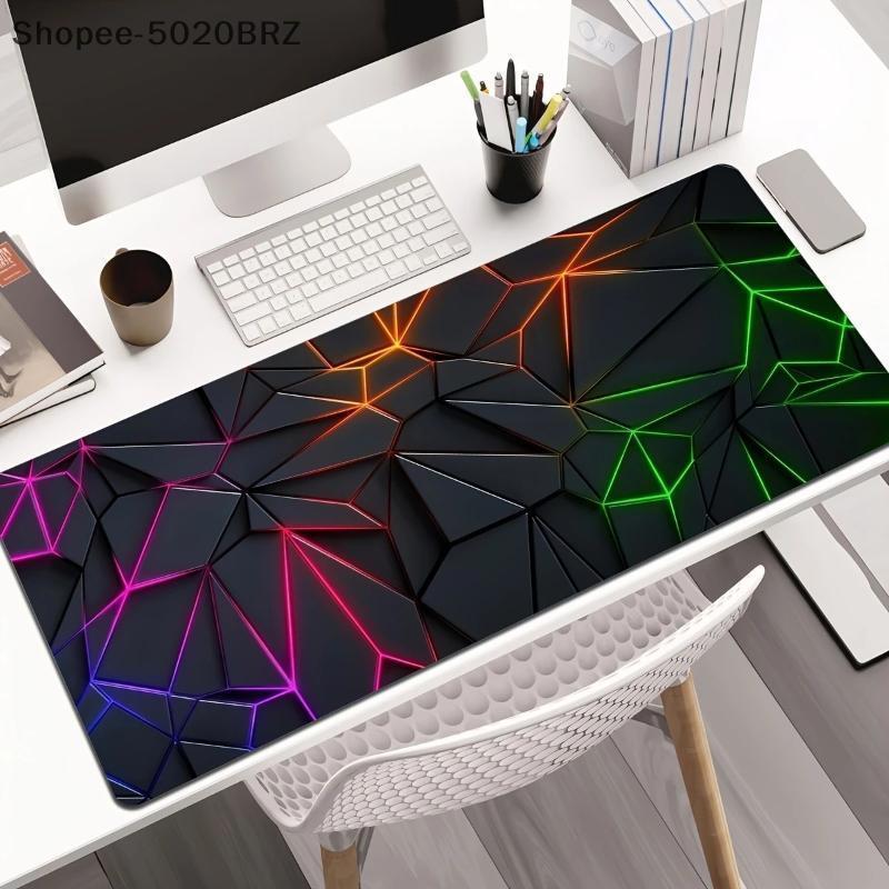 [THEBR] Hexágono Mousepad Suave Superfície Lisa Acessório De Mesa 1 Pc Para Escritório Computador Laptop Gaming Desktop