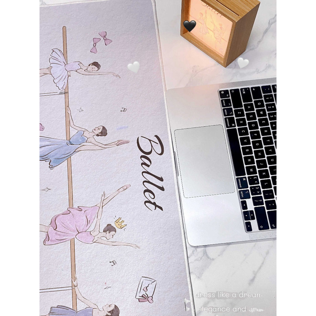 Original Ballet dançarino Mouse pad Oversized menina bonito dos desenhos animados Anime teclado de computador sentimento