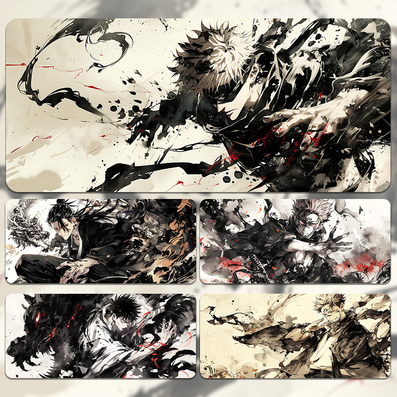 Spell de volta à guerra Mouse pad Oversized Gojo Go dois lados tenda nóweed Yuren Fu Hei Hui Anime almofada de mesa tecl