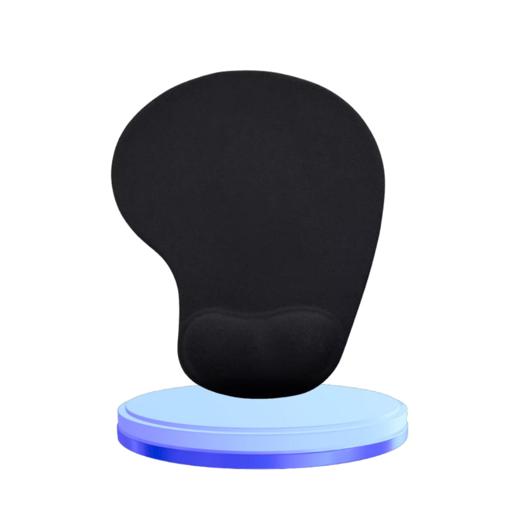 Mousepad Ergonômico Com Almofada Apoio De Punho Home Office Cor Preto