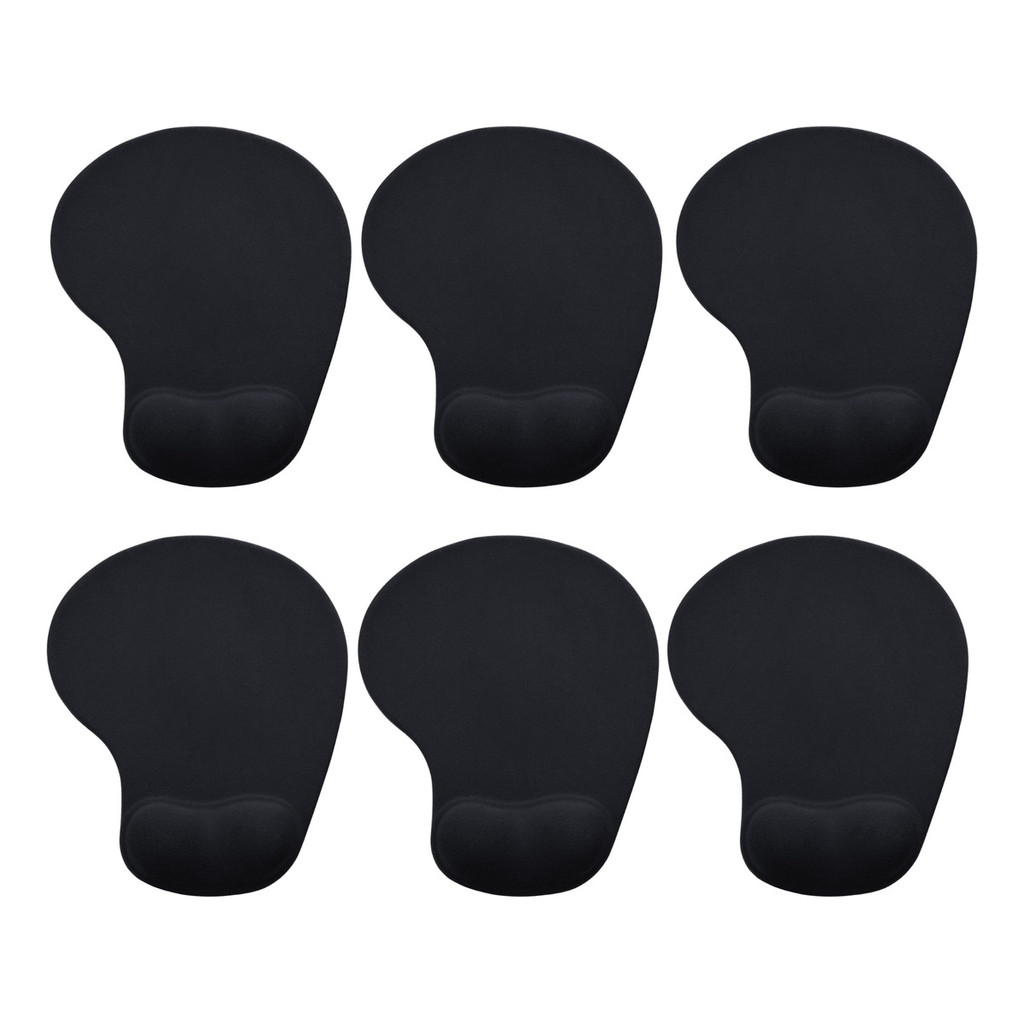 6 Un Mouse Pad Ergonômico Apoio Punho Silicone Home Office