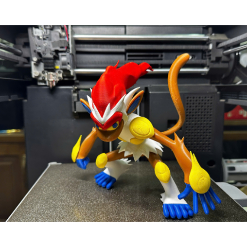 Pokemon Infernape 25cm Estátua Decorativa Colecionável Anime Geek Presente