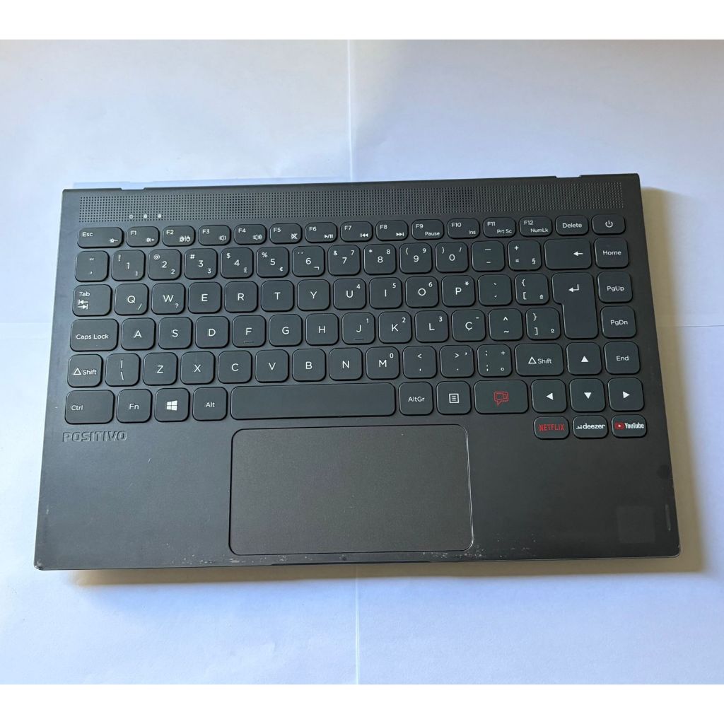Carcaça Base Teclado Original Usado Ntb Positivo Motion Gray Q4128C-S
