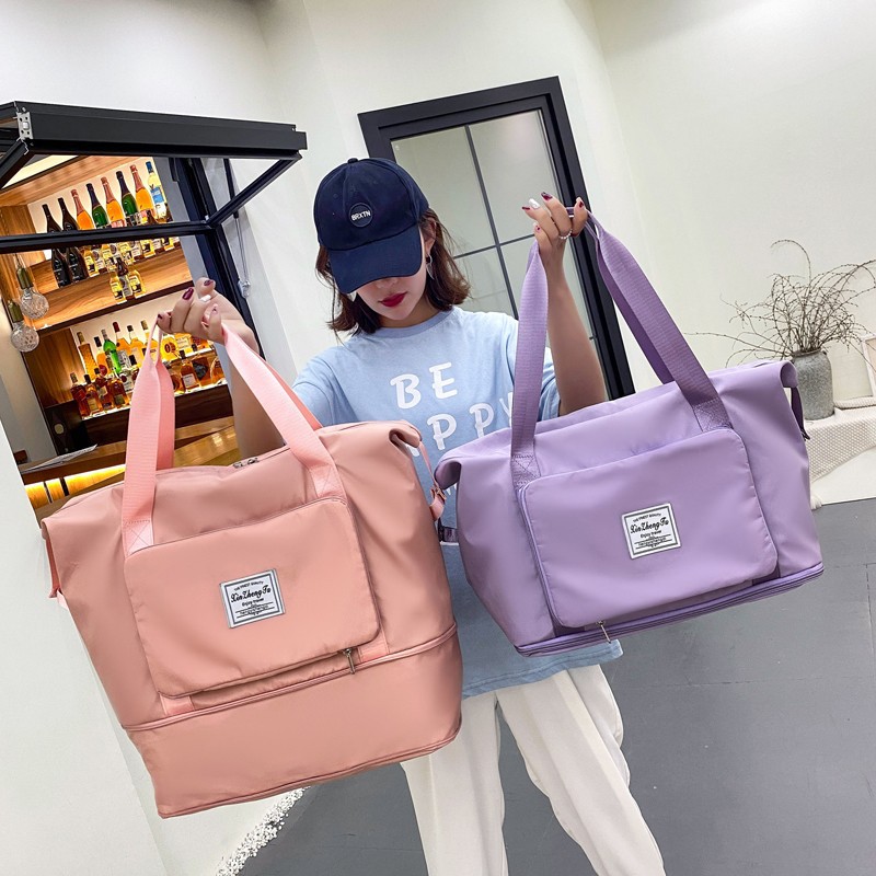 Bolsa de viagem, grande capacidade, feminina, super prática, bolsa portátil para armazenamento para maternidade, bolsa
