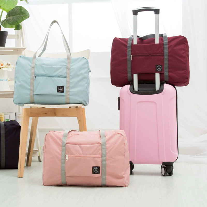 Bolsa de viagem dobrável, bolsa esportiva de grande capacidade, bolsa íntima para viagem curta, bolsa de armazenamento