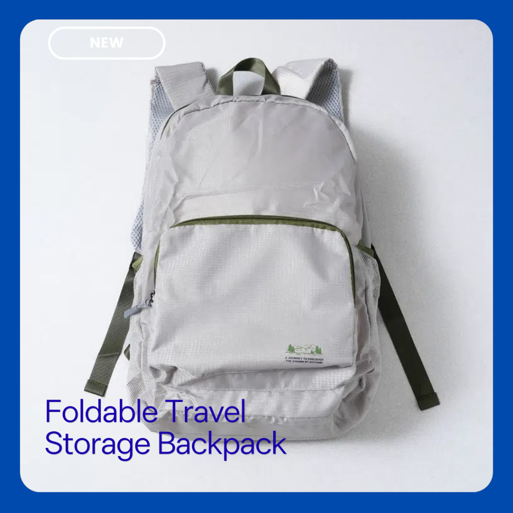Mochila Dobrável Para Armazenamento De Viagem , Leve E Embalável De Grande Capacidade
