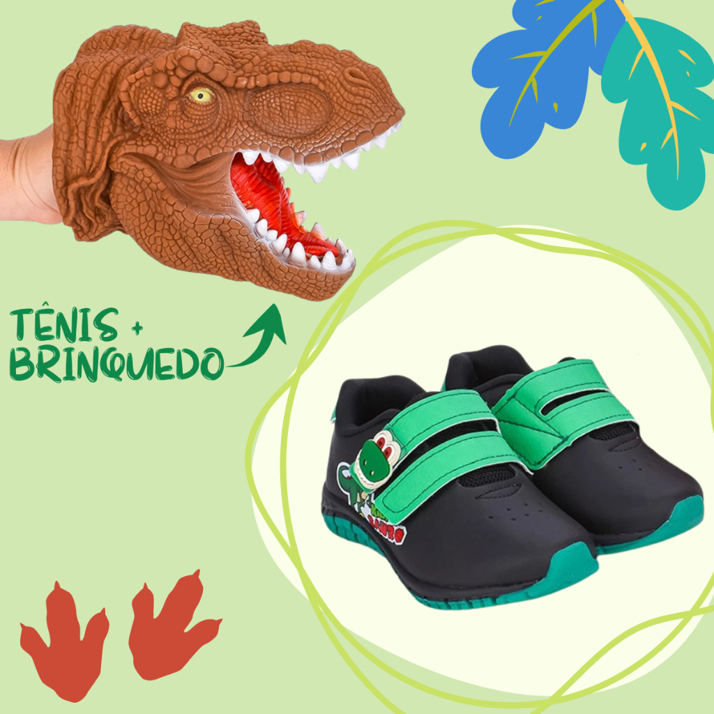 Tênis Infantil Menino Kidy Casual Calce Fácil Brinquedo Confortável Anatômico Antiderrapante