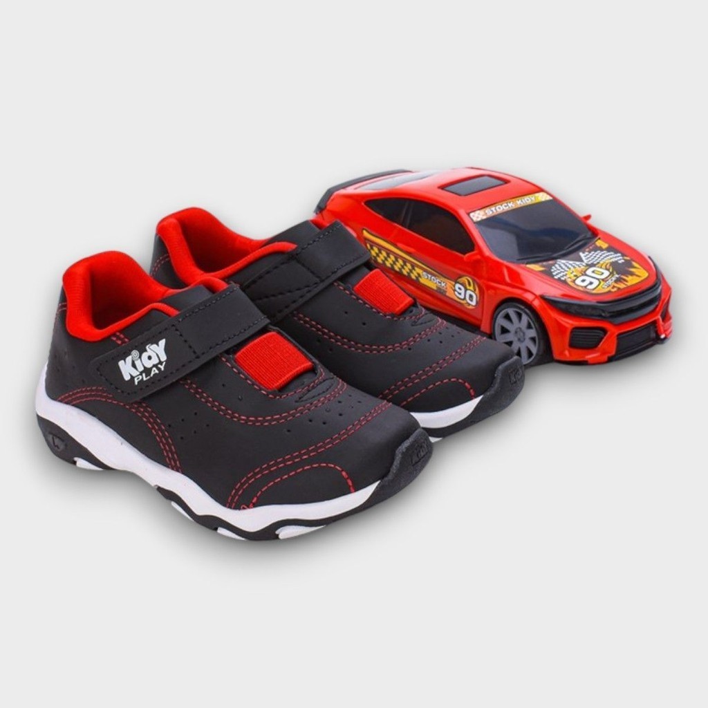 Tênis Infantil Menino Kidy Play Com Brinquedo