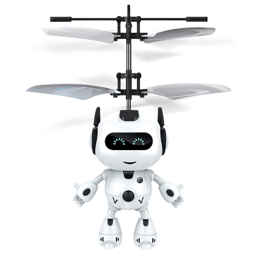 Robô Voador Com Luz E Sensor De Mãos Mini Flight Brinquedo Interativo Recarregável
 Dm Toys