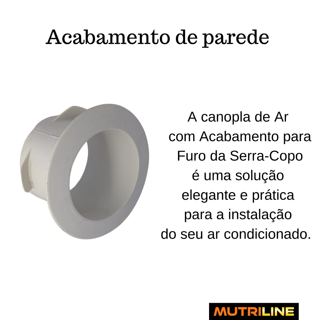 Kit 10 Acabamento  Furo Da Serra-copo-ar Condicionado Split