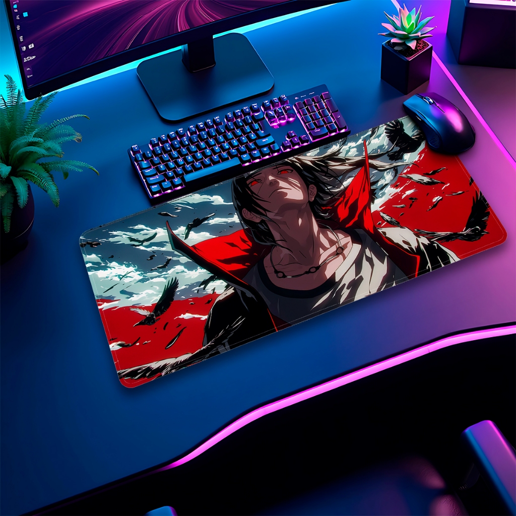 Mouse Pad Gamer Cenarios Vários Anime Modelos Populares Borda Costurada Tamanhos Diversos