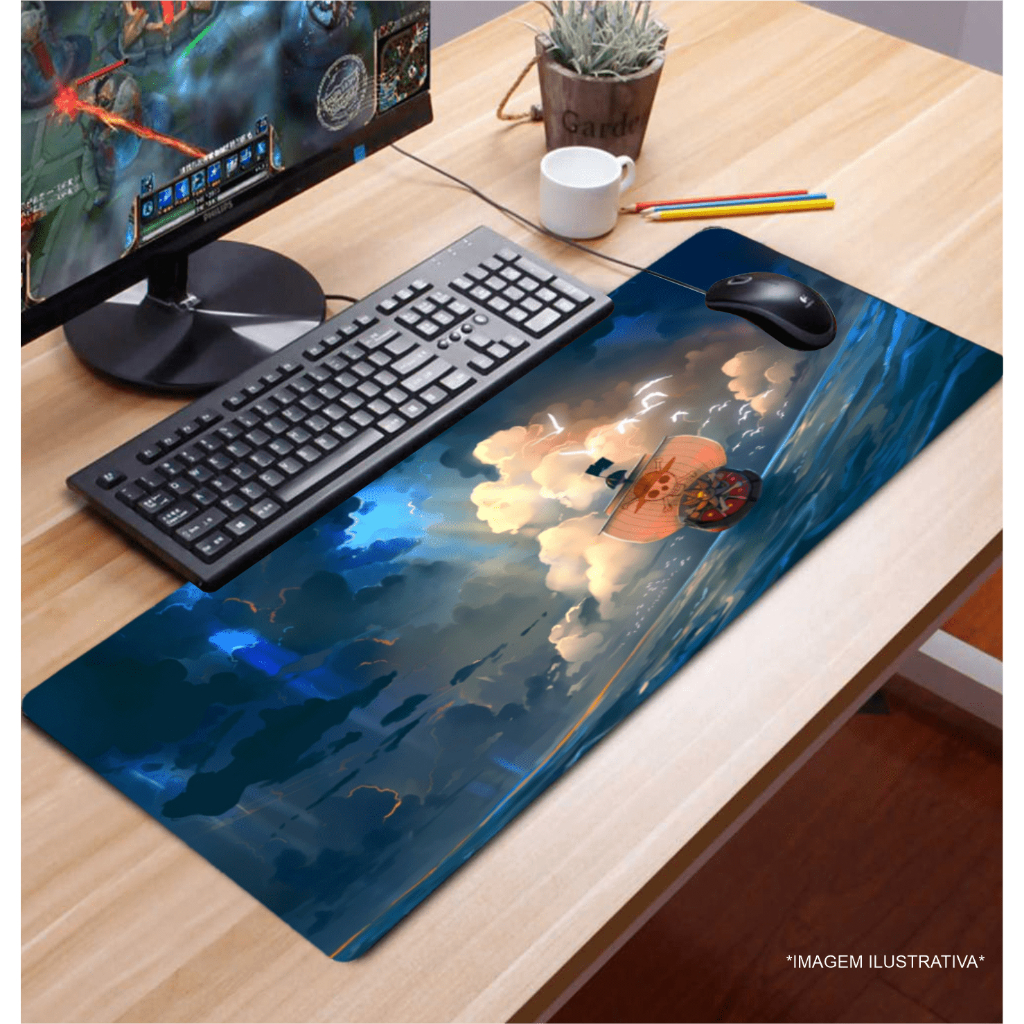 Mouse Pad Gmer 70x35cm Vários Animes & Jogos Populares
