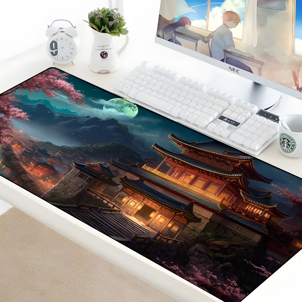 Mouse Pad Gamer Cenarios Vários Modelos Wallpapers  Populares Borda Costurada Tamanhos Diversos