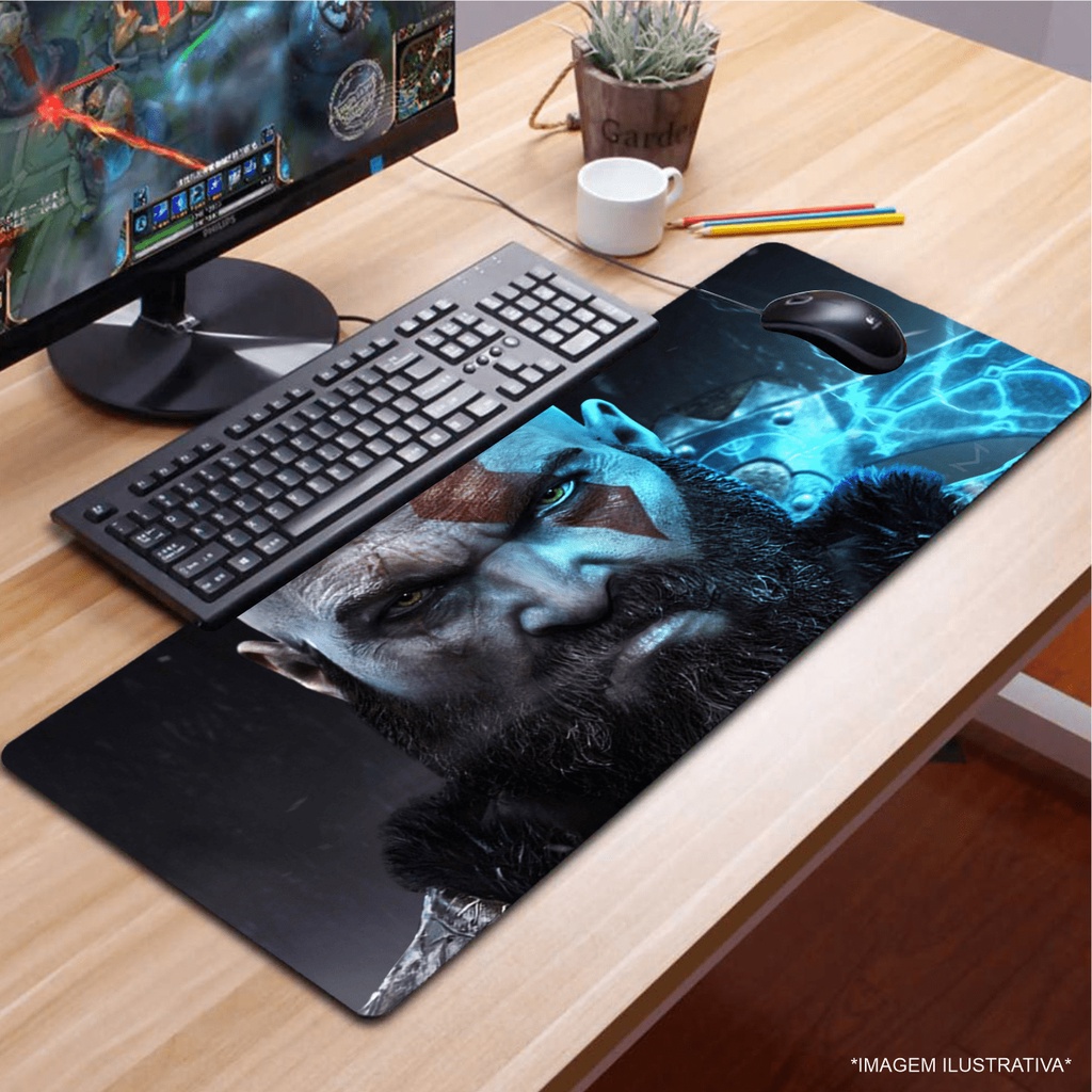 Mouse Pad Gmer 65x32cm Vários Jogos & Animes Populares