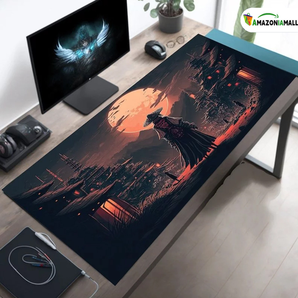 Mousepad Estilo Popular Costurado Antiderrapante Tamanhos 65x32cm 70x35cm 90x40cm