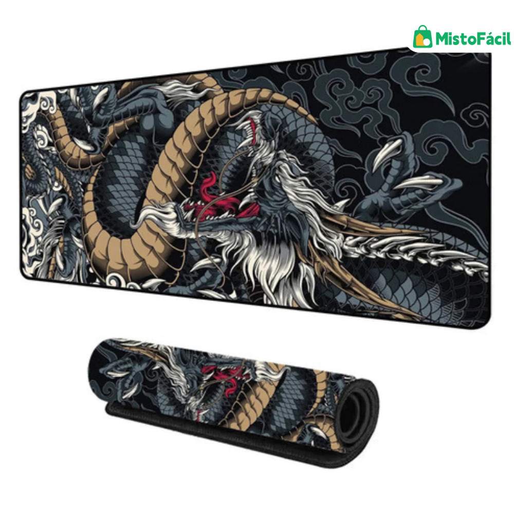 Mousepad Costurado Antiderrapante Estilo Popular 65x32cm 70x35cm 90x40cm Trabalho Gamer