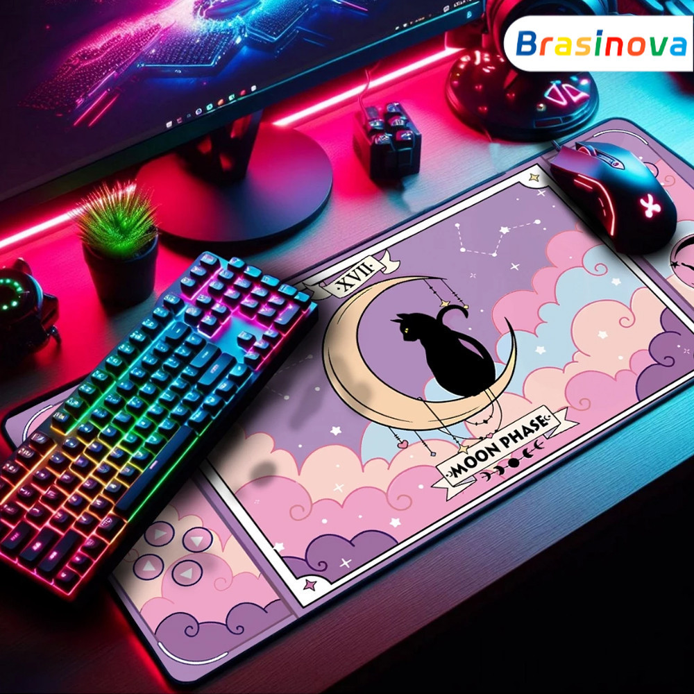 Tapete de computador de jogo com costura antiderrapante terno Popular 65x32cm/70x35cm/90x40cm