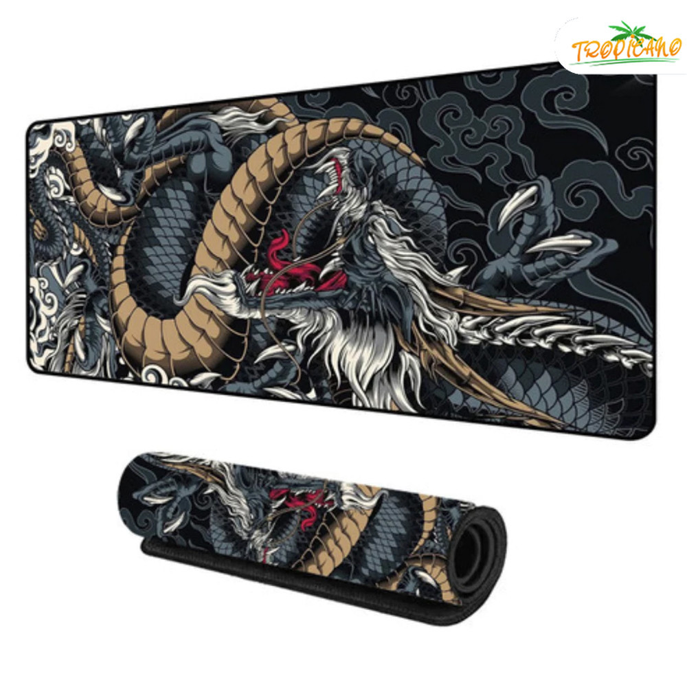 Mousepad Costurado Antiderrapante Estilo Popular 65x32cm 70x35cm 90x40cm Trabalho Gamer