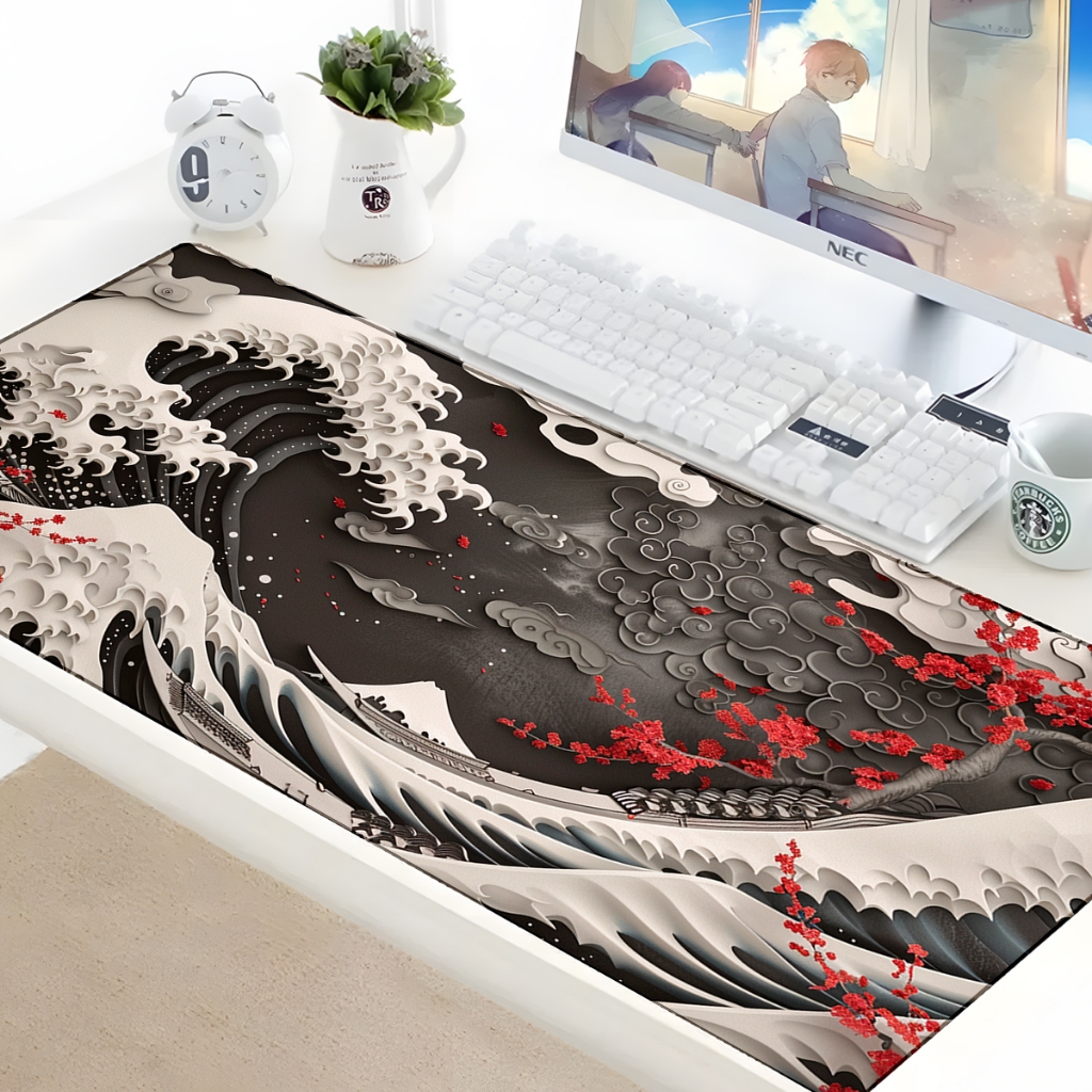 Mouse Pad Gamer Orientais  Vários Modelos Populares Setup Borda Costurada Tamanhos Diversos