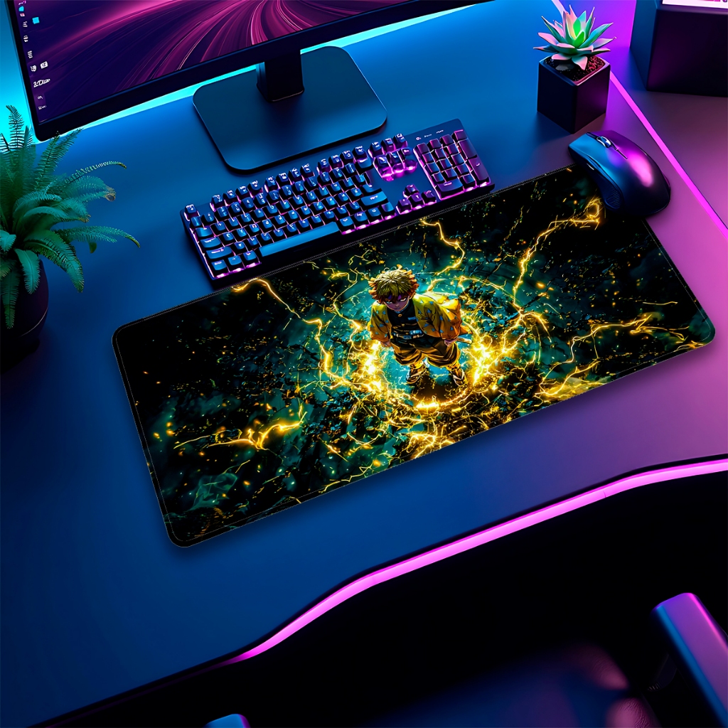 Mouse Pad Gamer Cenarios Vários Modelos Animes Populares Borda Costurada Tamanhos Diversos
