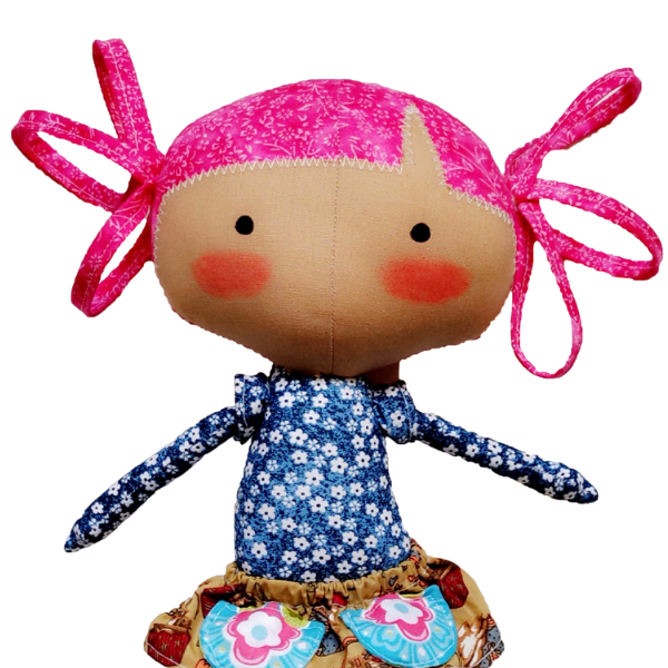 Juju da Fluflu Estilo Tilda Hot Chocolate - Curso passo a passo com moldes em tamanho real