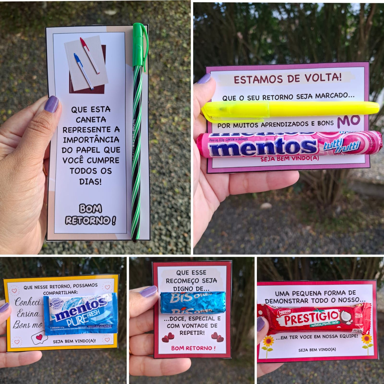 CARTÕES VOLTA AS AULAS PROFESSORES