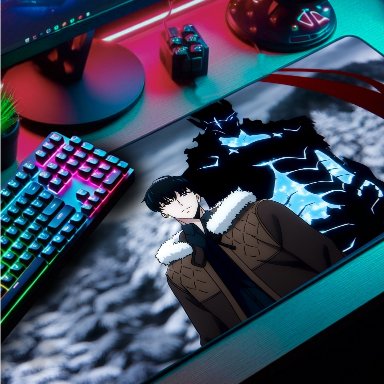 Mouse Pad P/ Desktop Gamer com Estampas Animes da Temporada Sung Jin Woo 2