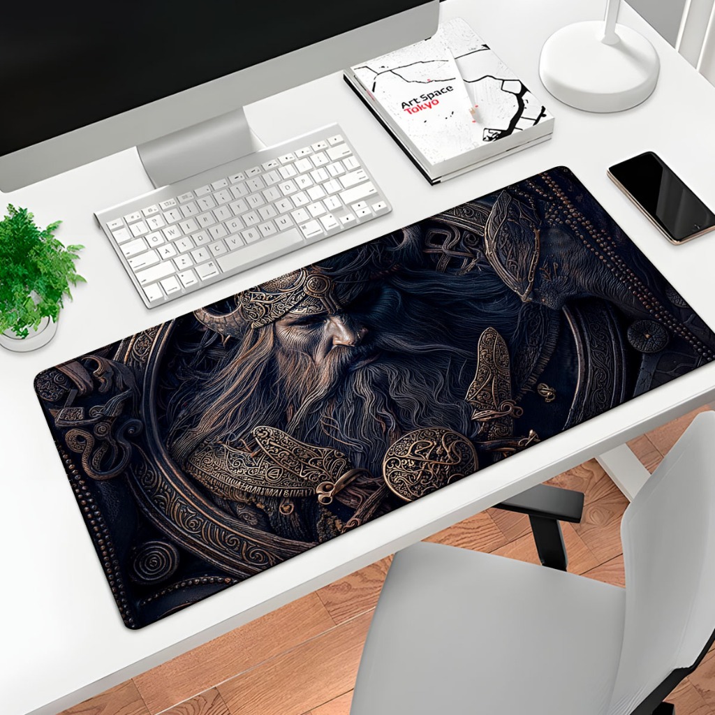 MousePad 70X35CM Viking Tapete P/Desktop Speed Design único 1924