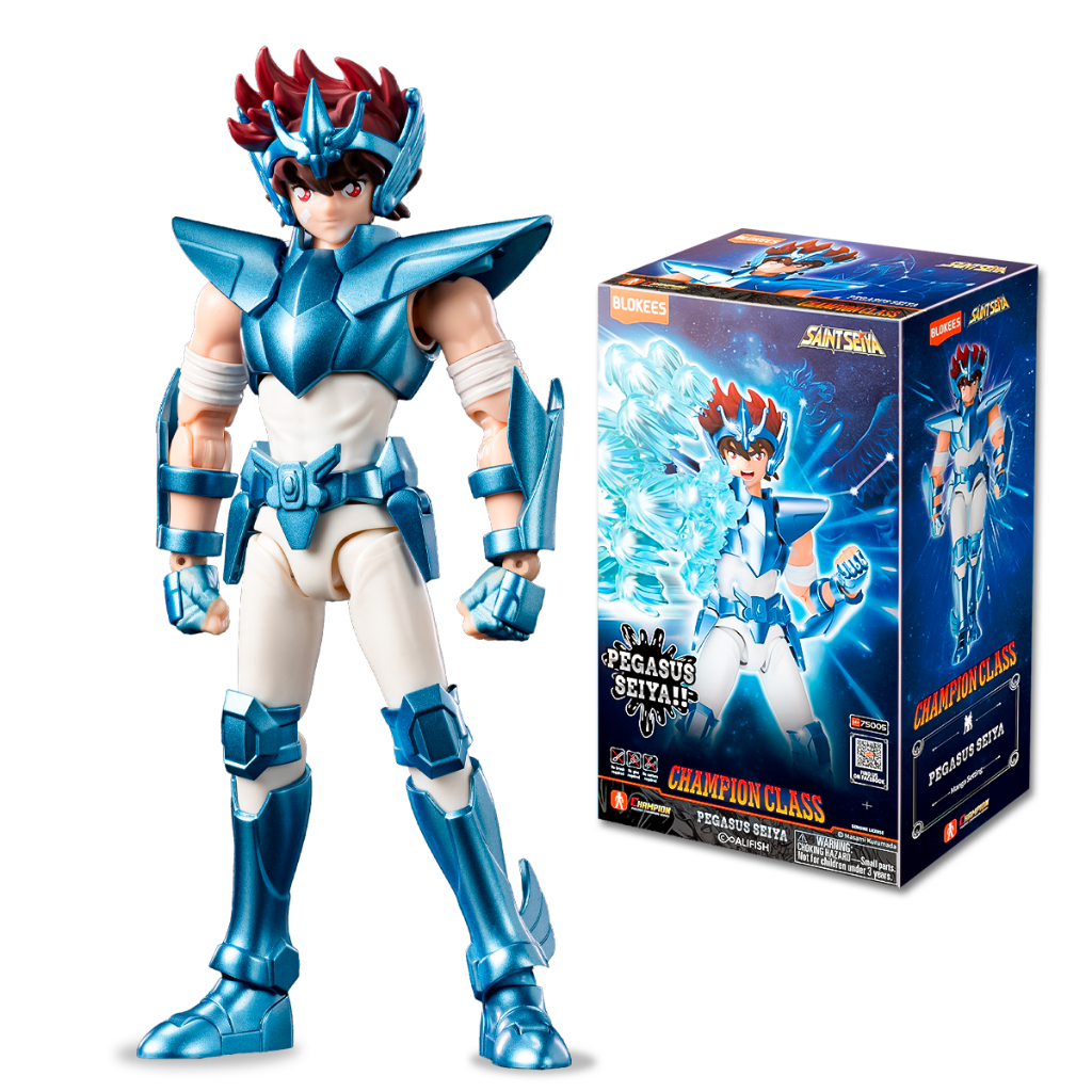 Saint Seiya Pegasus Seiya Action Figure Articulado 14cm 40 Pontos Colecionável Blokees