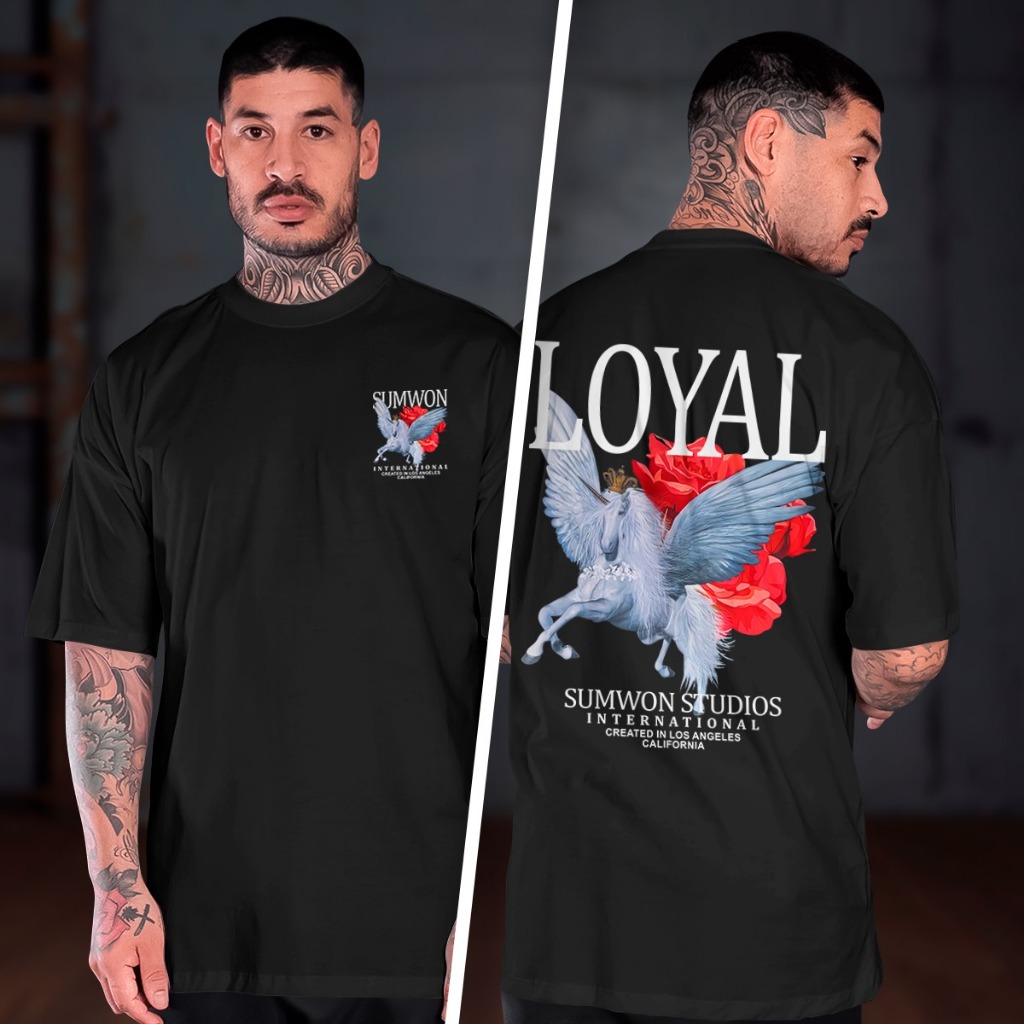 Camiseta LOYAL PEGASUS BR F/C Camisa Streetwear 100% Algodão Masculina