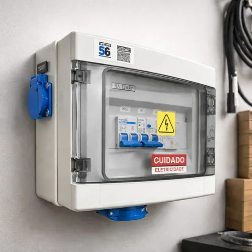 Quadro Carregador Veicular C/wi-fi 7,2kw C/tomada 20a + 32a