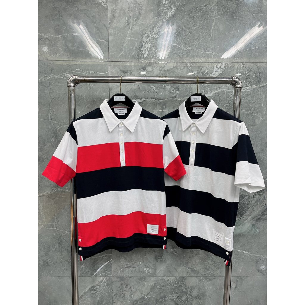 VXGL 2026New  Summer classic high-quality new short-sleeved striped lapel tops for men and women POLO Shirt