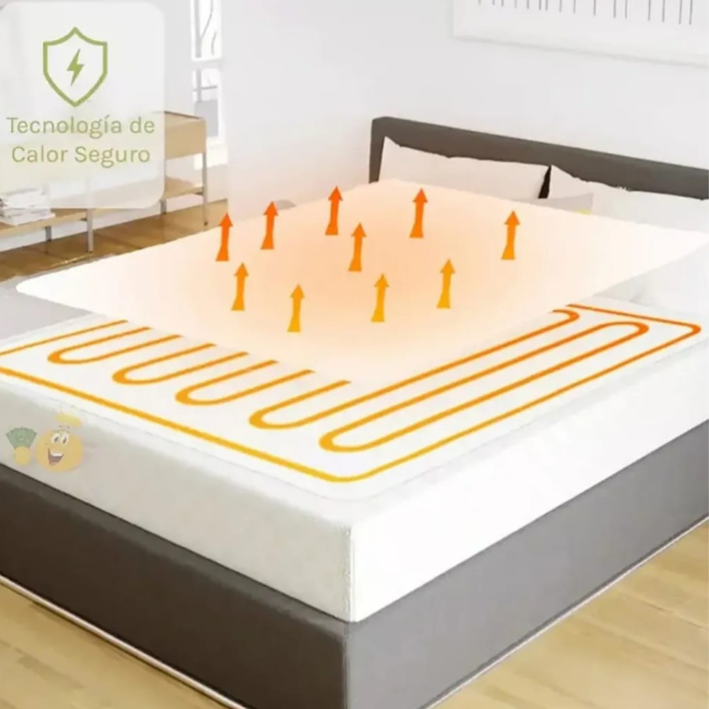 Lençol elétrico térmico solteiro  220v Cuori