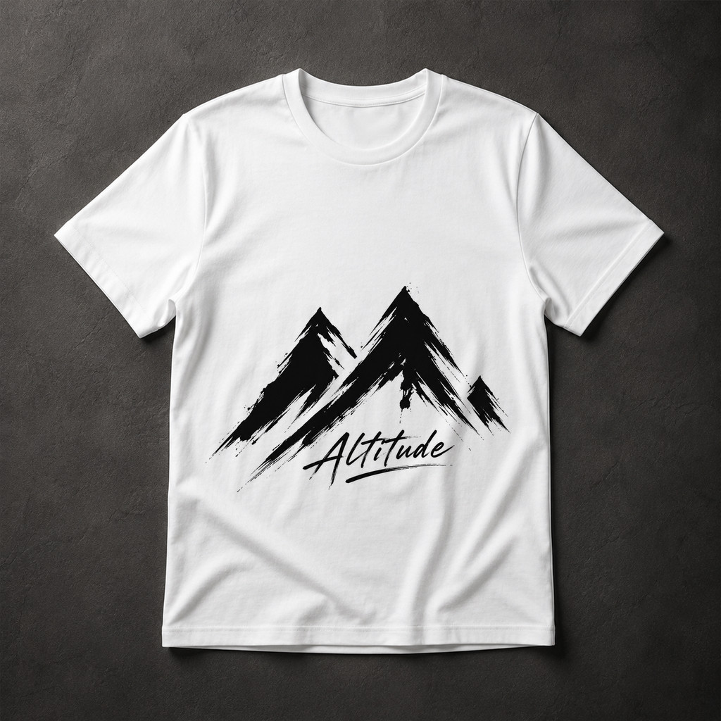Camiseta Masculina Altitude Montanha Trilha Escalada Aventura Natureza Estampa Premium