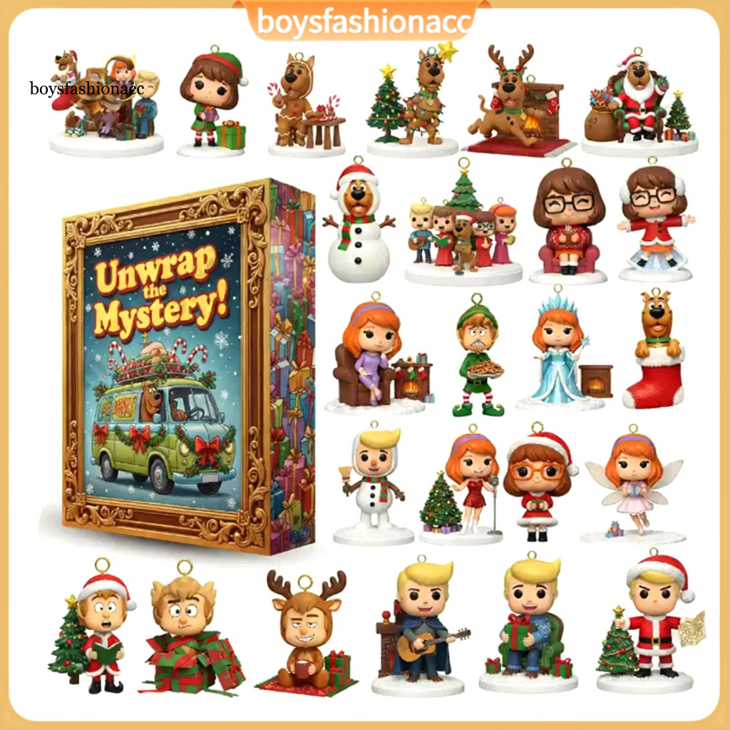 Christmas Movie Advent Calendar 24 Days Xmas Countdown Acrylic Hanging Decoration Home Office Desktop Ornament Festive H