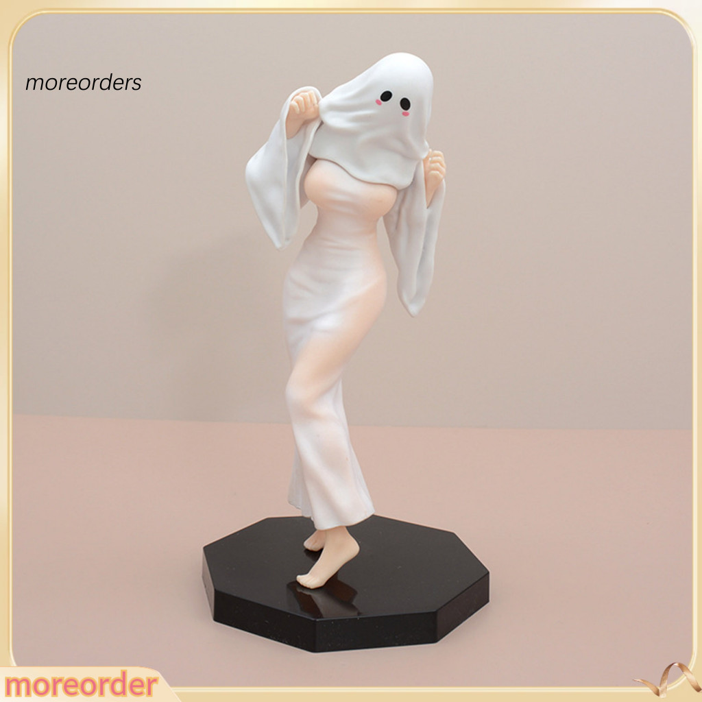 Lady Ghost Figurine Pvc Anime Girl Statue Halloween Spooky Cosplay Decoration for Home Office Desktop Ornament Southeast