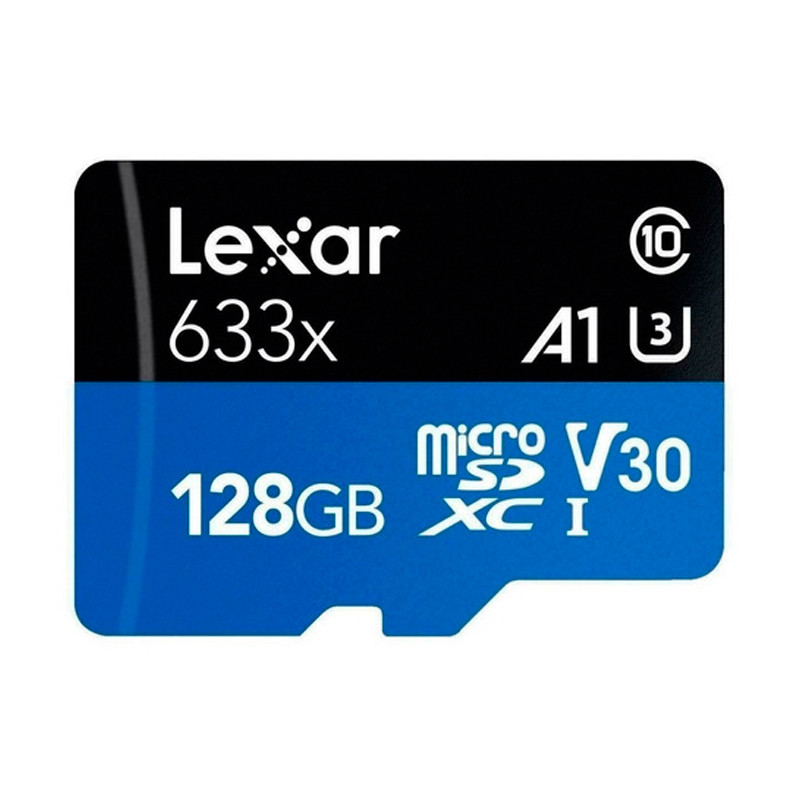 Cartão De Memória Lexar Micro SD 128gb High-performance 633x Com Adaptador