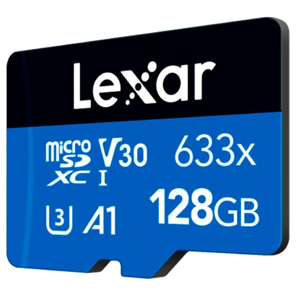 Cartão De Memoria Micro Sdxc C/ Adapter Lexar High Performance 128gb - Lsdmi128bb633a