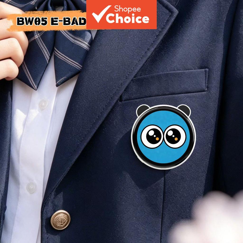 DianLiangSi BW05 Distintivo Magnético E-Badge Fotografia Traseira em Tempo Real Obturador Remoto Bluetooth Anime Kpop