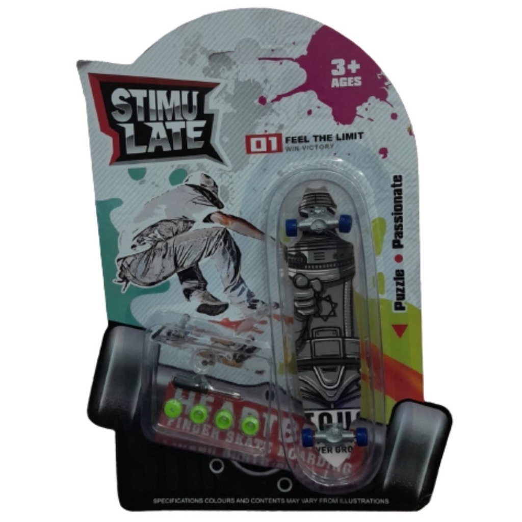 Skate de Dedo -  Stimu Late -maior Fingerboard 1 UNIDADE + CHAVE + RODA.Yihan