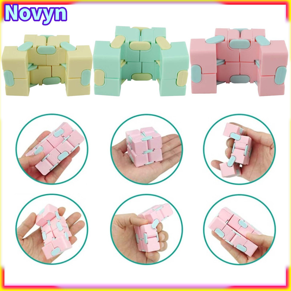 Novyn-br Pssopp Finger Bowls Mini Cubo Infinito de Plástico 3D Brinquedo de Alívio do Estresse para Adultos Melhoram a