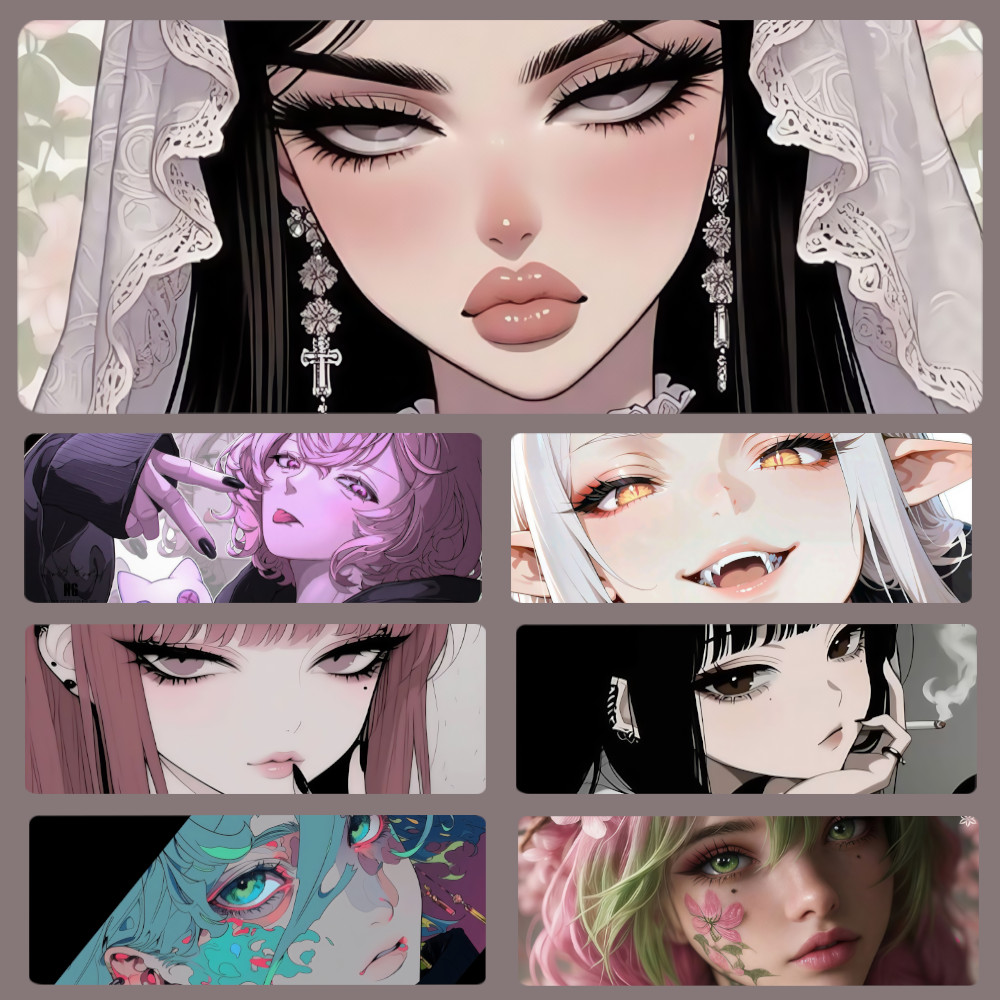 ROD 80 * 30cm Mouse Pad Anti Selip Tapete De Mesa Grande MousePad Komputer Longo COOL GIRL
