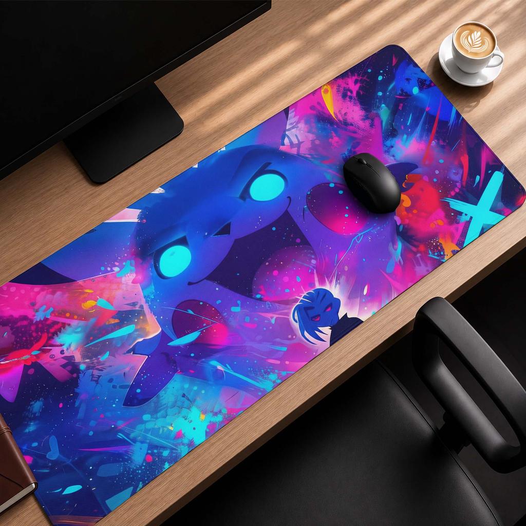 MousePad Gamer Antiderrapante 80x30cm Grande Impressão HD, Anime Pokemon  Darkly Cool para Escritório Gamer PC e Laptop