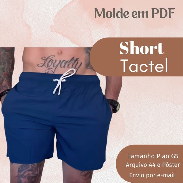 MOLDE EM PDF SHORT TACTEL DAN