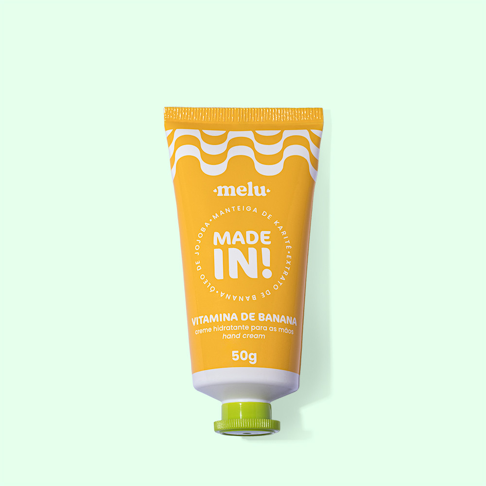Creme Hidratante Para As Mãos Vitamina De Banana  Made In   - Rrb5004 -  Melu