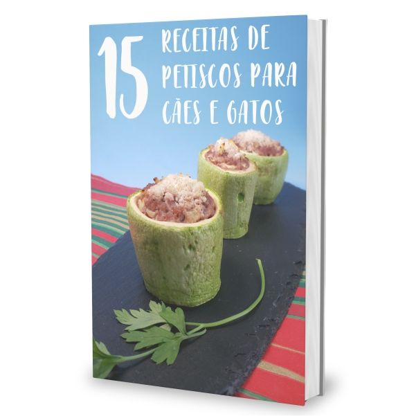 E-book: 15 receitas de petiscos para cães e gatos