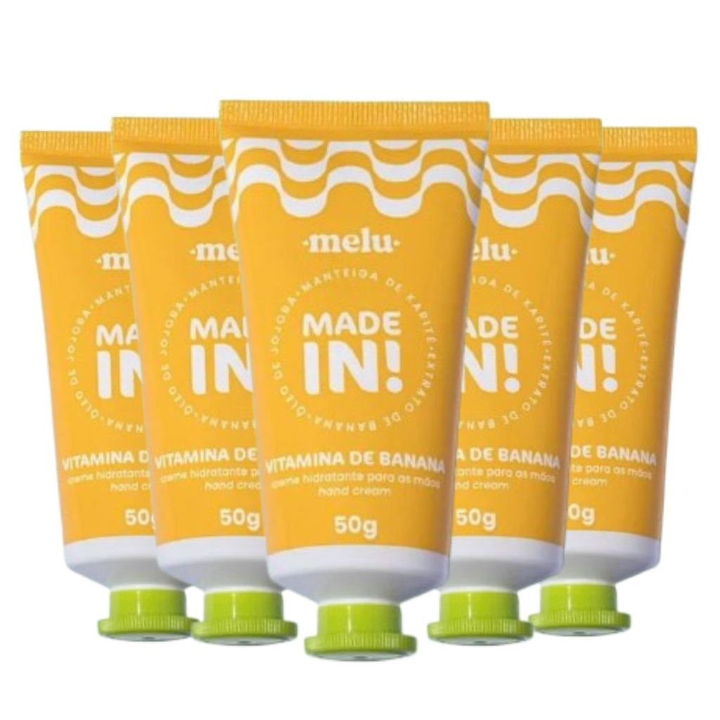 Creme de Mãos Vitamina de Banana Made In Melu RRB5004 - 06 Und Ruby Rose